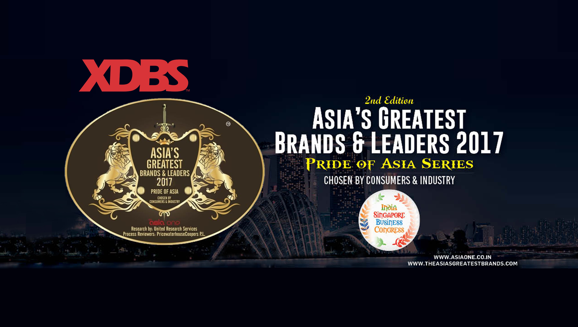 XDBS Founder Kartik Anand Wins Asia’s Greatest Brands & Leaders 2017 Award